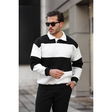 3 Ip Parçalı Düğmeli Polo Yaka Sweat