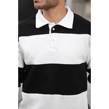 3 Ip Parçalı Düğmeli Polo Yaka Sweat