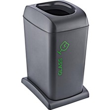 Smartware Soft Tekerlekli Cam Geri Dönüşüm Kutusu 40 Lt
