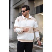 3 Ip Parçalı Düğmeli Polo Yaka Sweat