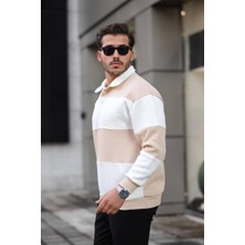 3 Ip Parçalı Düğmeli Polo Yaka Sweat