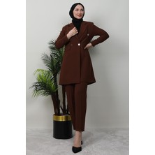 Giza Store Blazer Ceket Takım Vişne
