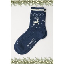 Katia & Bony Kadın Yılbaşı Temalı Soket Çorap Lacivert