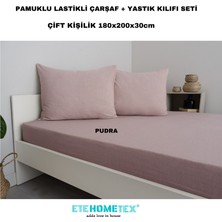 Ete Hometex Çift Kişilik Pamuklu Lastikli Çarşaf Takımı 180 x 200 x 30 cm