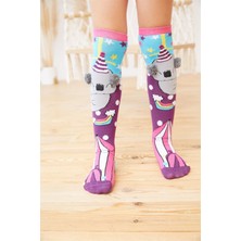 Katia & Bony Kız Çocuk Circus Koala Dizaltı Çorap Desenli