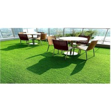 Ünal File 1x 5 Metre Çim Halı 7 mm Yeşil Balkon Çim Halı Bahçe Yapay Sunni Dekoratif Çim Halı