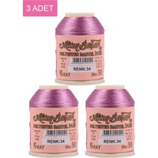 Altınbaşak 3 Adet  Oya ve Dantel İpi 20 gr  No: 034