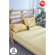 Ricco Lifes Sarı Lastikli Çarşaf Yastık Kılıfı (100 x 200) Tek Kişilik