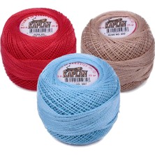 Kaplan 3 Adet  Etamin ve Kanaviçe İpi 8 No Kod/renk: Nar Çiçeği - 842 - 997