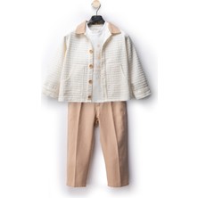 Bebek Vadisi Keten Pamuklu Erkek Bebek Alt Ust Takım Erkek Çocuk Takım Erkek Bebek Giyim Erkek Bebek Takım 3'lü