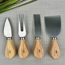 Ivory Paslanmaz Çelik Peynir Bıçağı Seti 4 Parça 13CM