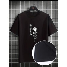 Medinenur Gülve Yazı Detaylı Basic T-Shirt