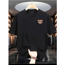 Medinenur Mini Ayıcık Baskılı Basic T-Shirt