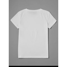 Medinenur Leopar Desenli Kurdele Detaylı Basic T-Shirt
