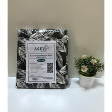 Asev Home Ütü Masası Kılıfı Büyük Boy İpli Stoperli Keçeli Kılıfı Örtüsü Bezi 55 x 140 cm Black White