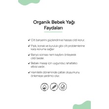 Clooe Organik Bebek Yağı (100ml) - Zeytinyağı, Badem Yağı, Jojoba Yağı - Yenidoğan Kullanımına Uygun