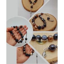 Akik Taşı 17LIK Efe Tesbih 14MM (54390)