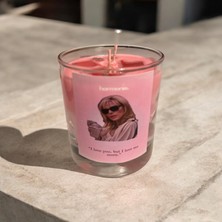 Dekoratif Se.x And The Cıty Karakterleri Baskılı Kokulu %100 Doğal Soya Wax Mum Cam Bardak Carrıe Mıranda Samantha Charlotte