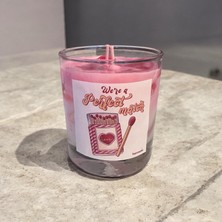 Dekoratif Çiçek Bahçesi Ahududu Kokulu Orta Boy Kase %100 Doğal Soya Wax Mum