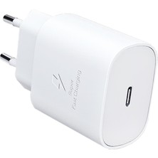 Giyitec Samsung Galaxy Tab A9 Tab A9 Plus Uyumlu Süper Hızlı Şarj Adaptör (Başlık)  Pd 25W Beyaz