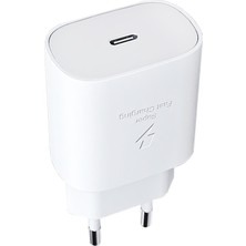 Giyitec Samsung Galaxy Tab A9 Tab A9 Plus Uyumlu Süper Hızlı Şarj Adaptör (Başlık)  Pd 25W Beyaz