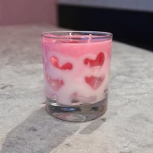 Dekoratif Çiçek Bahçesi Ahududu Kokulu Orta Boy Kase %100 Doğal Soya Wax Mum