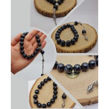 Akik Taşı 17LIK Efe Tesbih 14MM (54394)