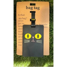 Bagaj Bavul Valiz Çanta Etiketi/kara Kedi
