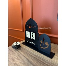 Ramazan Takvimi Ahşap Imsakiye Dekoratif 05