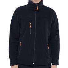 Kant Polar Kumaş Tam Fermuarlı 3 Cepli Ceket Mont Lacivert