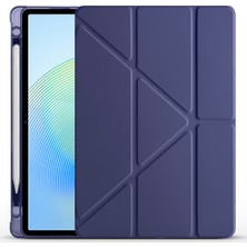 Redmud Teknoloji Honor Pad X8A İle Uyumlu 11 İnç Üçgen Standlı Kalem Bölmeli Tablet Kılıfı