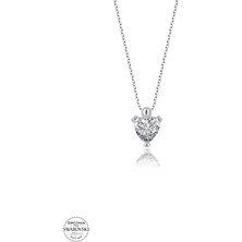 Kutaydan Swr Zirconia 1,20 Ct Kalpli Taş Kadın Gümüş Kolye