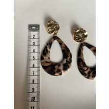 Damla Formlu,leopar Küpe