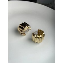 Ostill Dokulu Gold Küpe