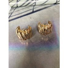 Ostill Dokulu Gold Küpe