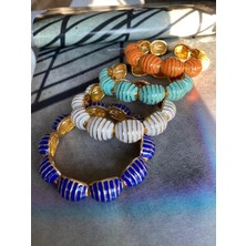 Renkli Mineli Bombeli Bilezik