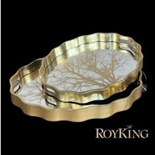 Royking 2 Li Oval Tepsi 44 x 36-38 x 31  cm  Fx 062