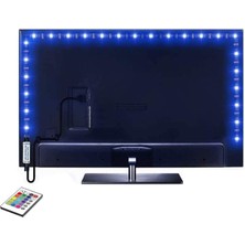 Ema Dükkan Tv Arkası 5V Rgb Şerit LED | Monitör Arkası Kumandalı 5V Rgb Şerit LED | Iç Mekan Rgb LED Işıldak | 5V Rgb LED Şerit Iç Mekan