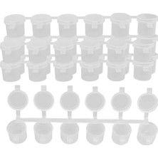 Archive 5 Şerit 30 Kap Boş Boya Şeritleri Boya Kabı Kapları, 10ML/ 0.35OZ Mini Boya Kabı Şeritleri Şeffaf Plastik Saklama Kapları (Yurt Dışından)