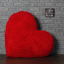 DGA Design Kırmızı Teddy Kalp Yastık