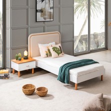 Setay Karyola, Vita Bohem Kumaş Başlıklı Karyola 100 x 200  cm