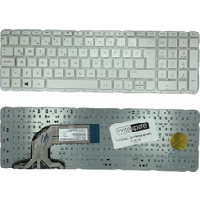 Notespare Hp ile Uyumlu Pavilion 15-R214NT L0F27EA, 15-R215NT L0F30EA Notebook Klavye Beyaz Tr
