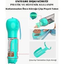 Greenwich Taşınabilir Seyahat Seti 300 ml | Mama Ve Su Kabı | Kaka Küreği Ve Poşeti | Kedi Köpek
