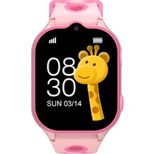 Smart Kids KN8101 Pembe 4G sim kartlı Kameralı Canlı Konum Takibi ve SOS acil aramalı Akıllı Çocuk Saati