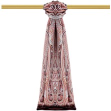 Mürdüm Marakeş Desen Sura Ipek Şal