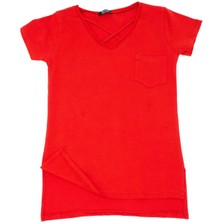 Ceylen Kadın Yaka Detaylı T-Shirt