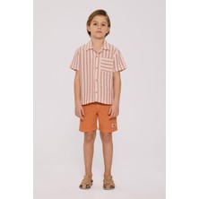Nebbati Bg Store Erkek Çocuk Çizgili Gömlek