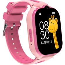 Smart Kids KN8101 Pembe 4G sim kartlı Kameralı Canlı Konum Takibi ve SOS acil aramalı Akıllı Çocuk Saati