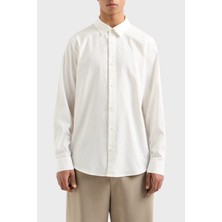 Armani Exchange Tümü Logolu % 100 Pamuk Regular Fit Gömlek Erkek Gömlek XM000431 AF13131 F0045