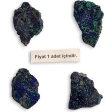 Düz Kesim Doğal Azurit Parça Malahit Karışımlı 121-2